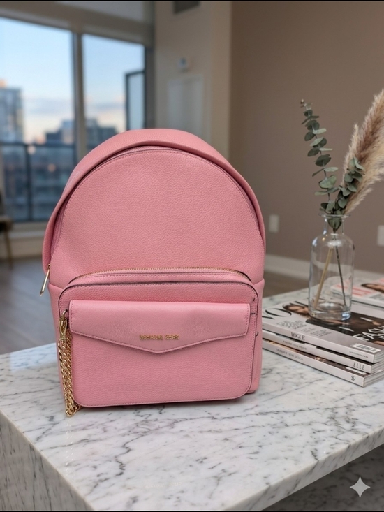 Michael Kors Maisie Medium 2-in-1 Backpack Leather Carnation Pink (NWT) main image 5